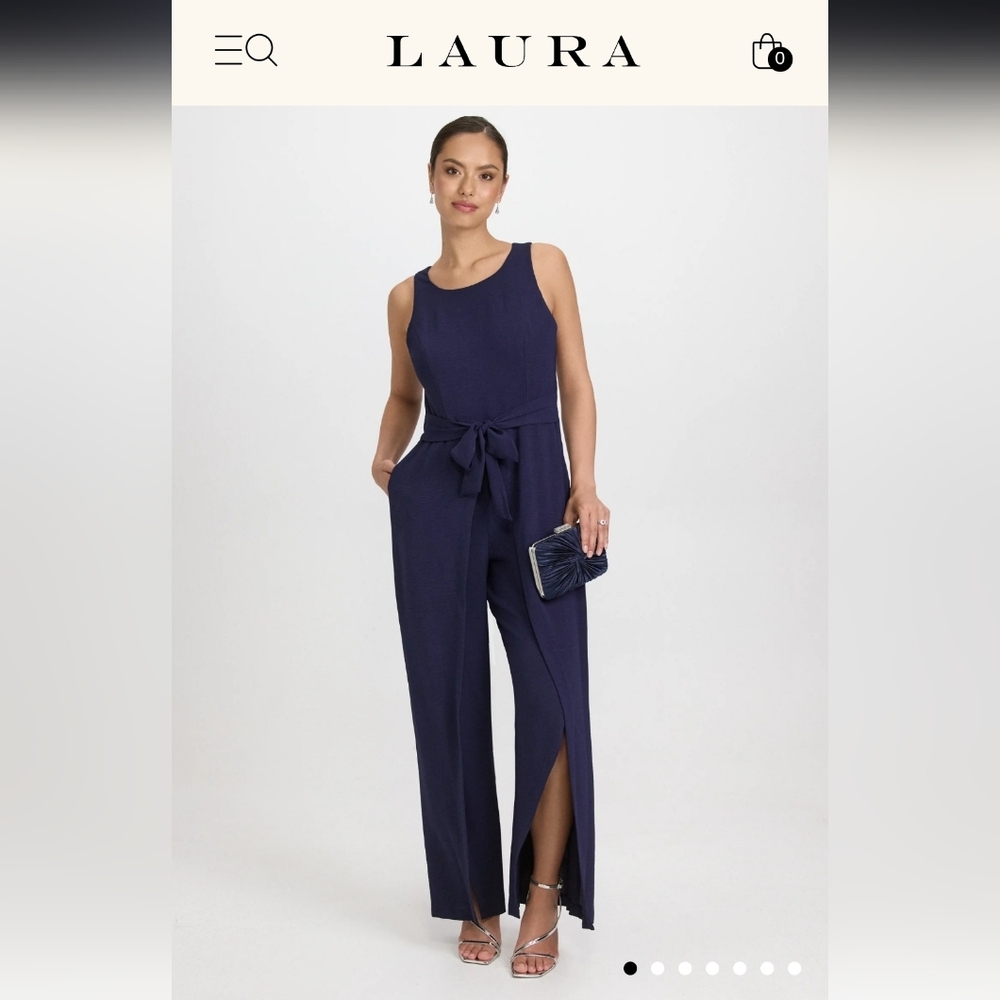 S Laura Self-tie Sash Jumpsuit